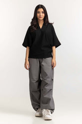 Black Basic Blouse WM-BLS23-011